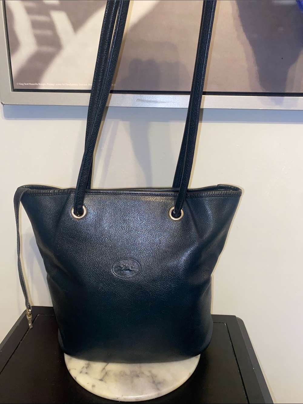 Vintage Longchamp Leather Shoulder Tote bag